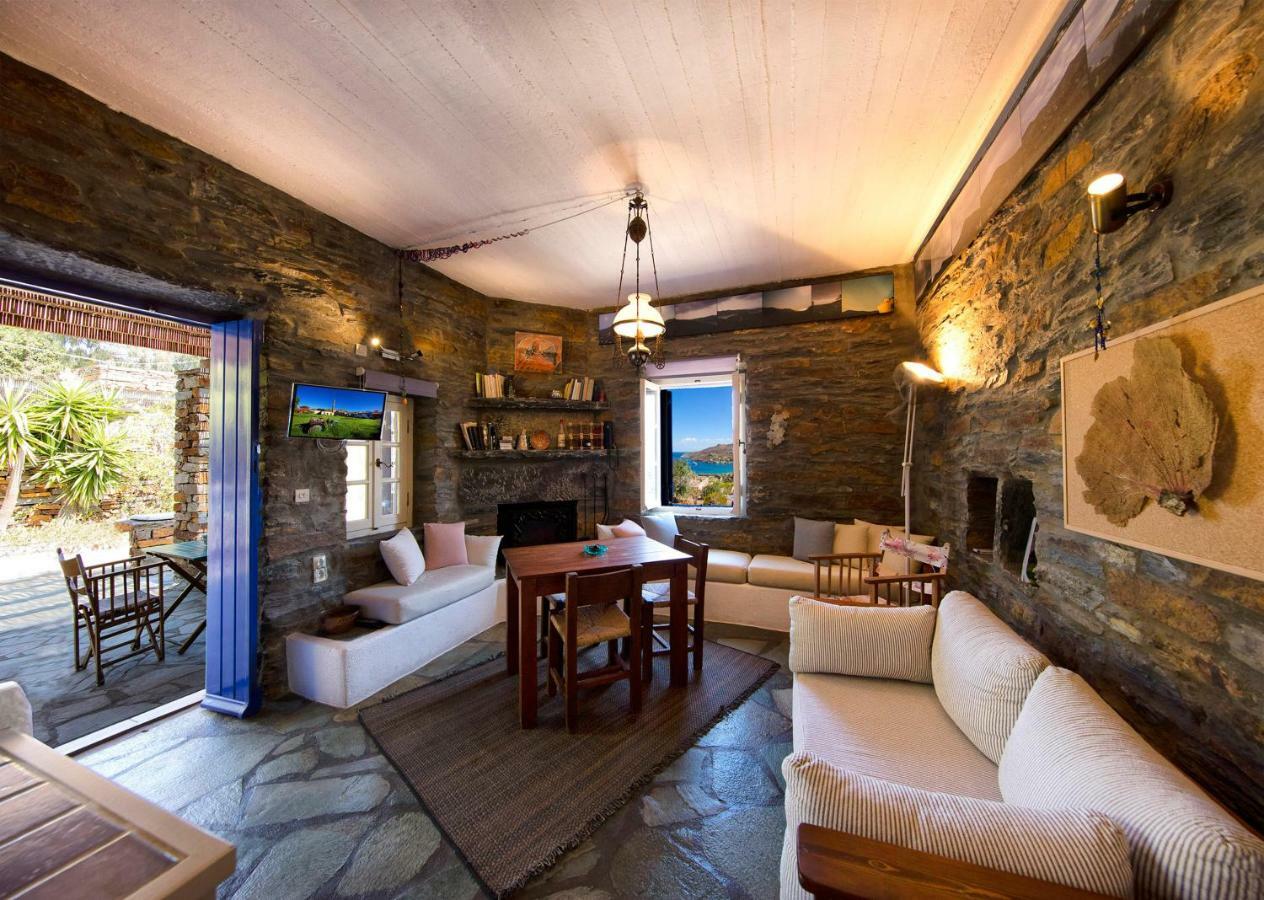 Stone House With A Magical View Villa Otzias Exterior photo